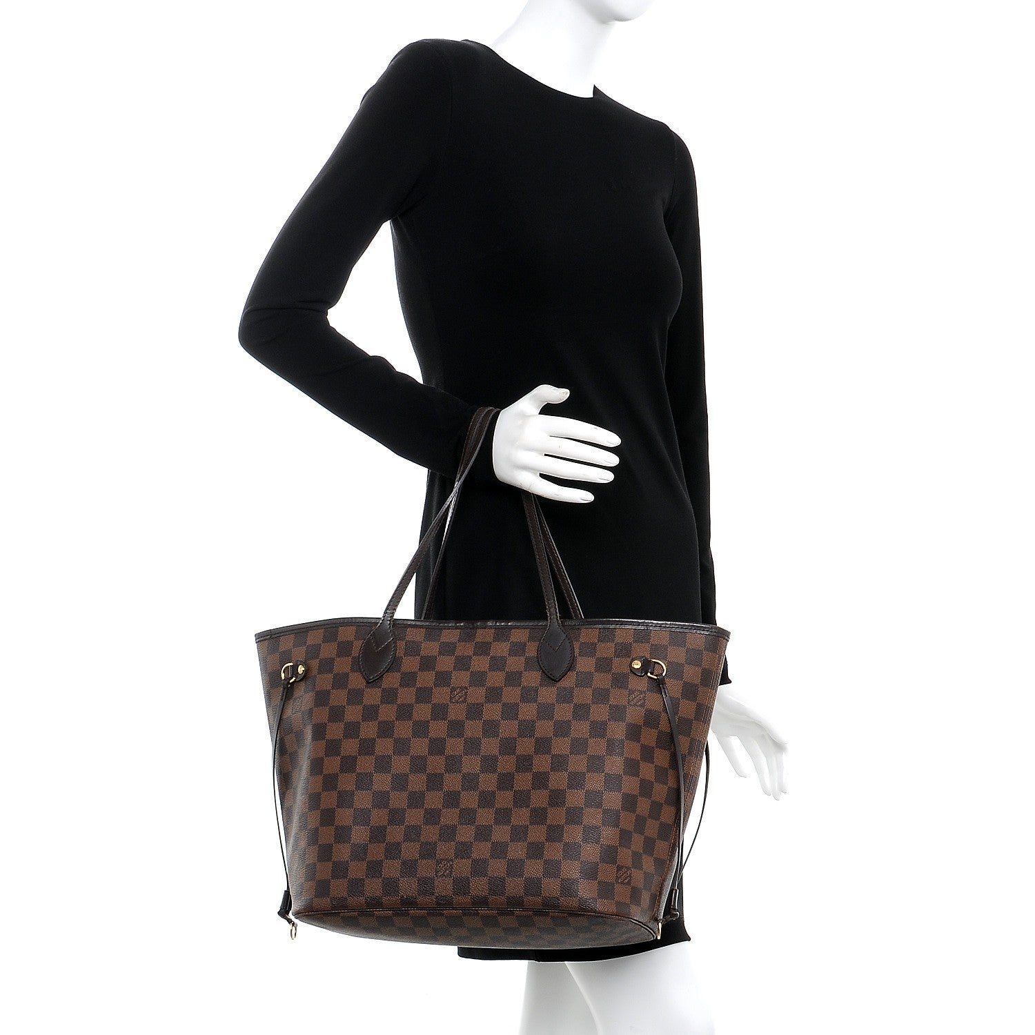 Louis Vuitton Damier Ebene Neverfull MM 2 of 15