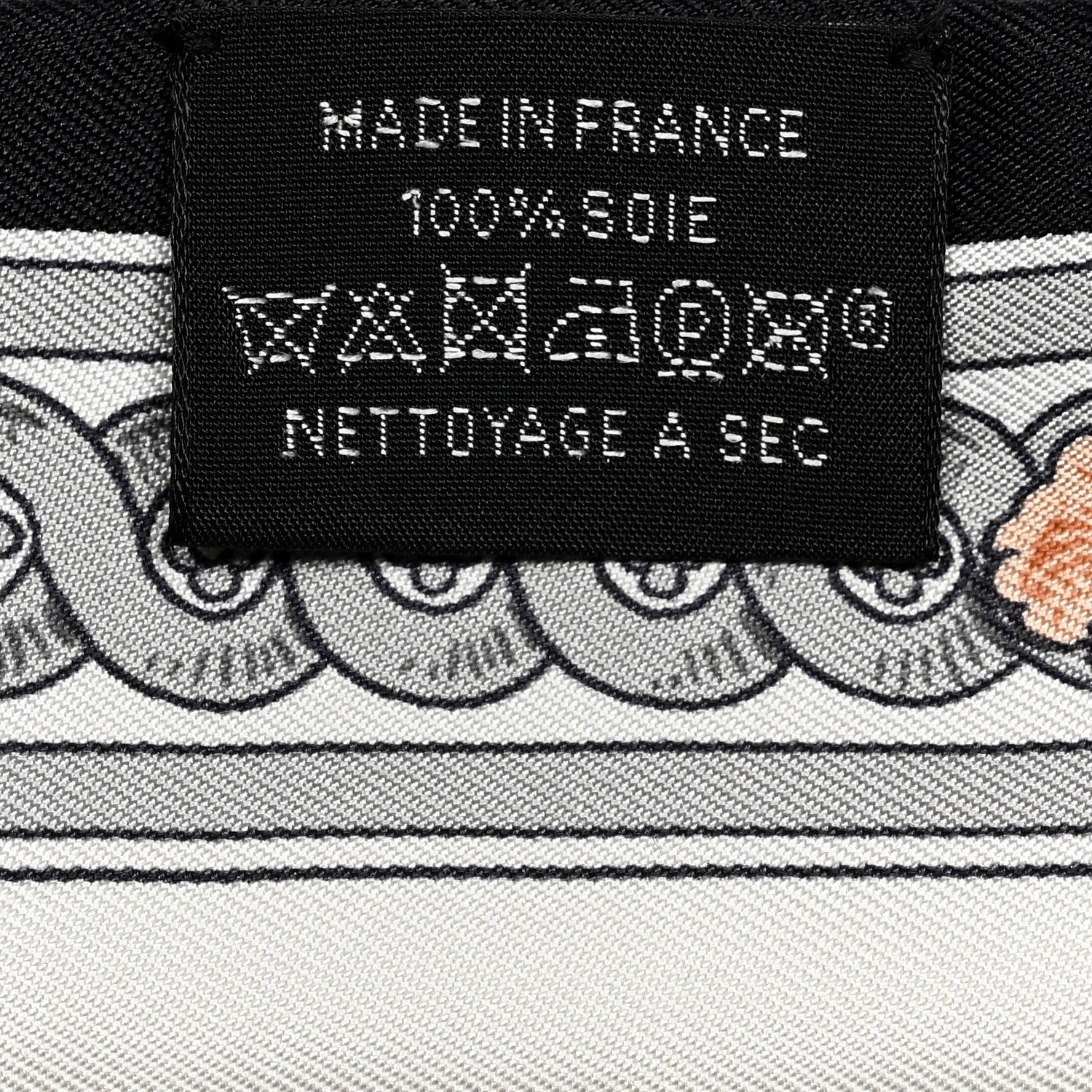 Hermes Silk Bride De Cour Twilly Black White Or Rose 4 of 5