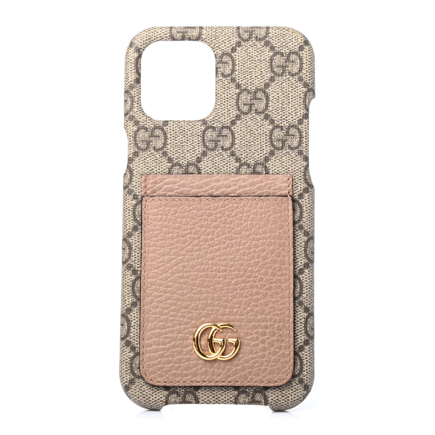 GG Supreme Monogram Marmont iPhone 12/12 Pro Max Case Dusty Rose