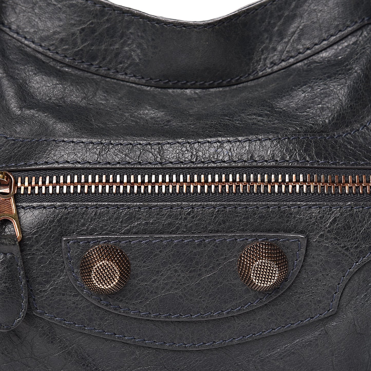 Agneau Giant 21 Rose Gold Hardware City Anthracite