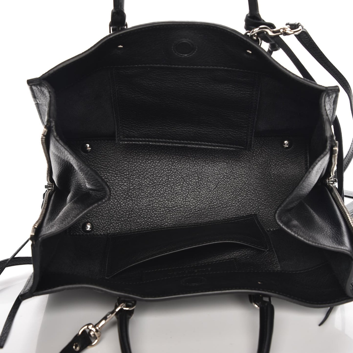 Veau Papier A6 Zip Around Tote Black