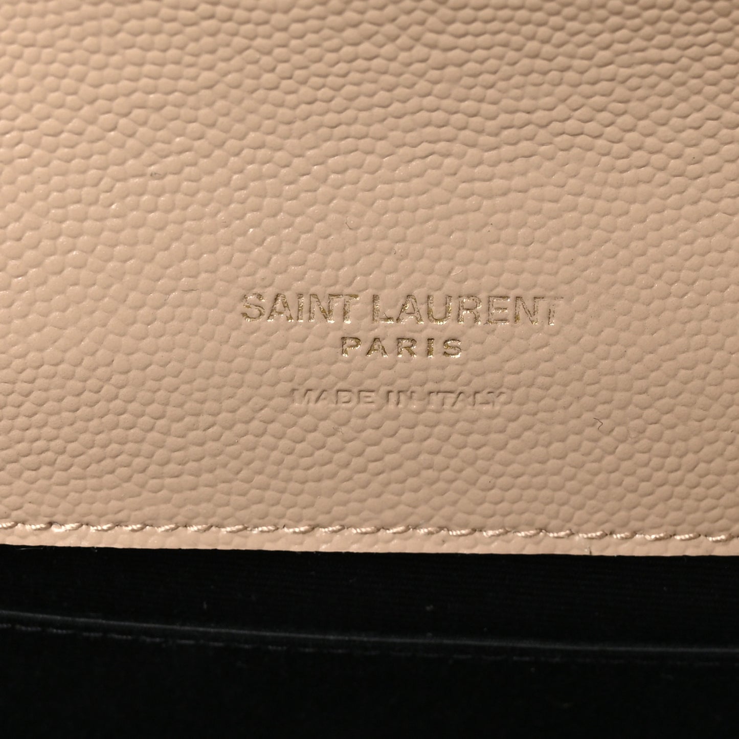 Grain De Poudre Matelasse Chevron Monogram Envelope Clutch  Dark Beige