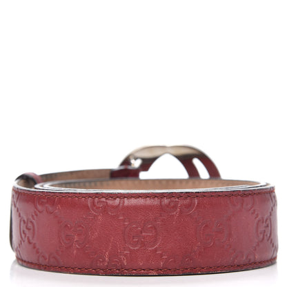 Gucci Guccissima Interlocking G 40mm Belt 90 36 Red 2 of 6