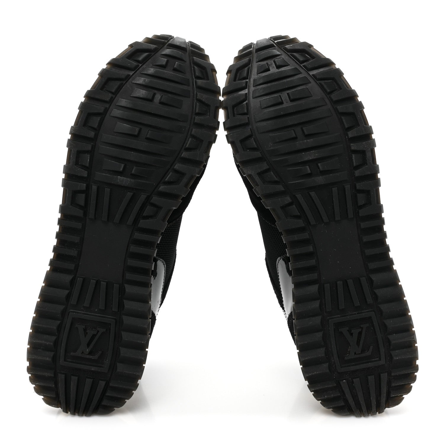 Louis Vuitton Suede Monogram Run Away Sneakers 38 Black 6 of 10