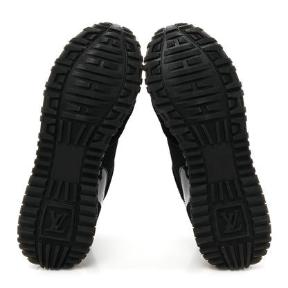 Louis Vuitton Suede Monogram Run Away Sneakers 38 Black 6 of 10