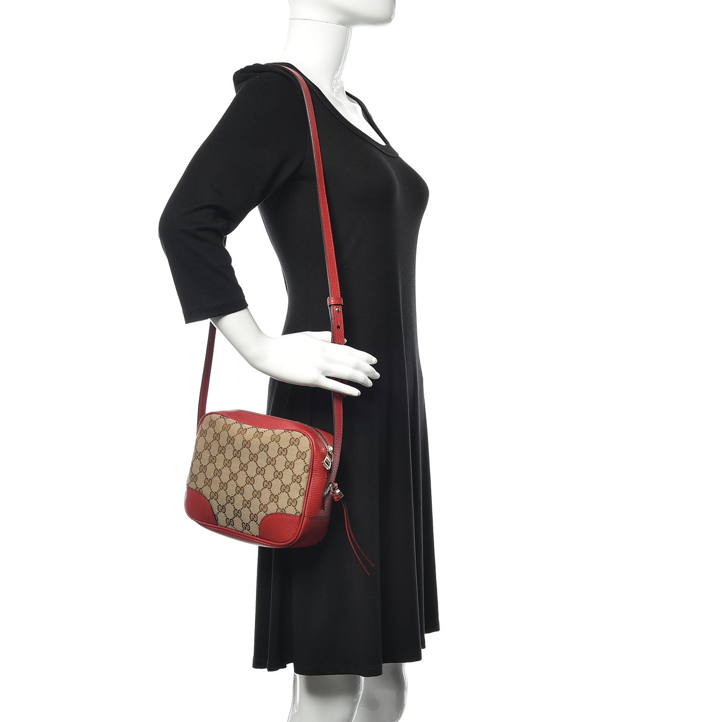 Monogram Mini Bree Messenger Bag Red