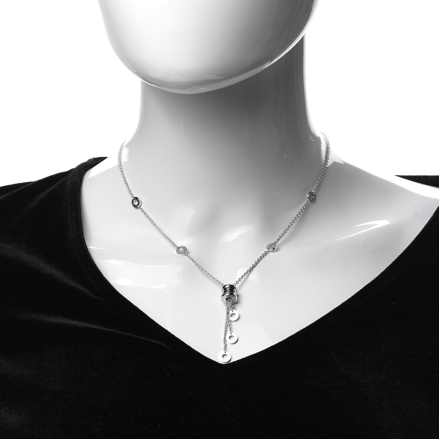 18K White Gold B.Zero1 Lavalier Necklace