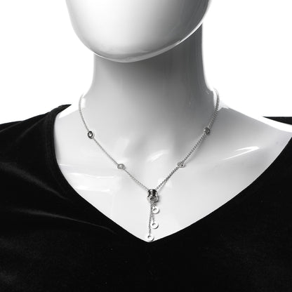 Bulgari 18K White Gold B.Zero1 Lavalier Necklace 2 of 7