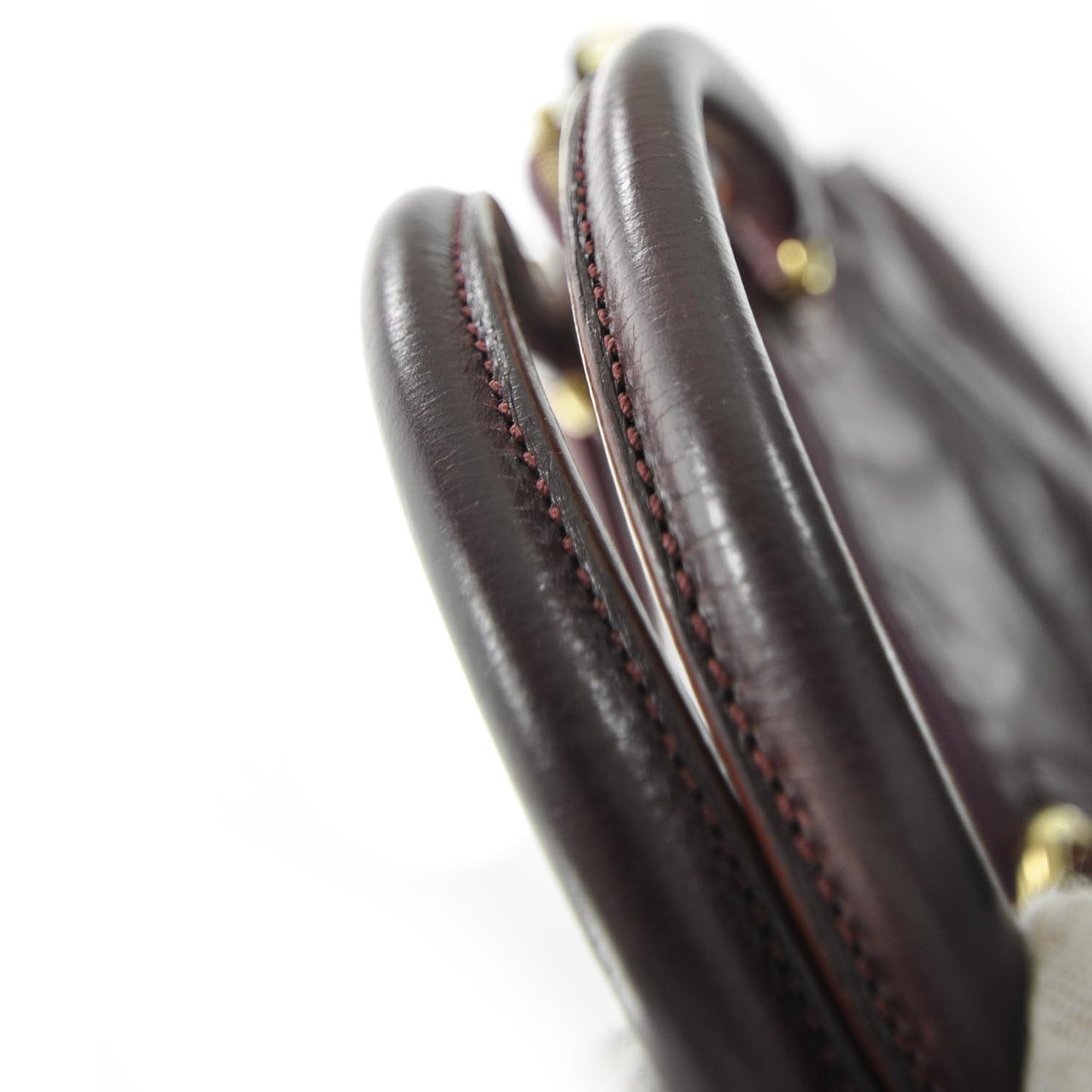 Leather Blake Satchel Plum