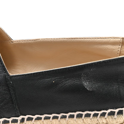 Chanel Lambskin CC Espadrilles 40 Black 10 of 10