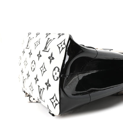Louis Vuitton Patent Monogram Hot Springs Backpack Black White 8 of 9