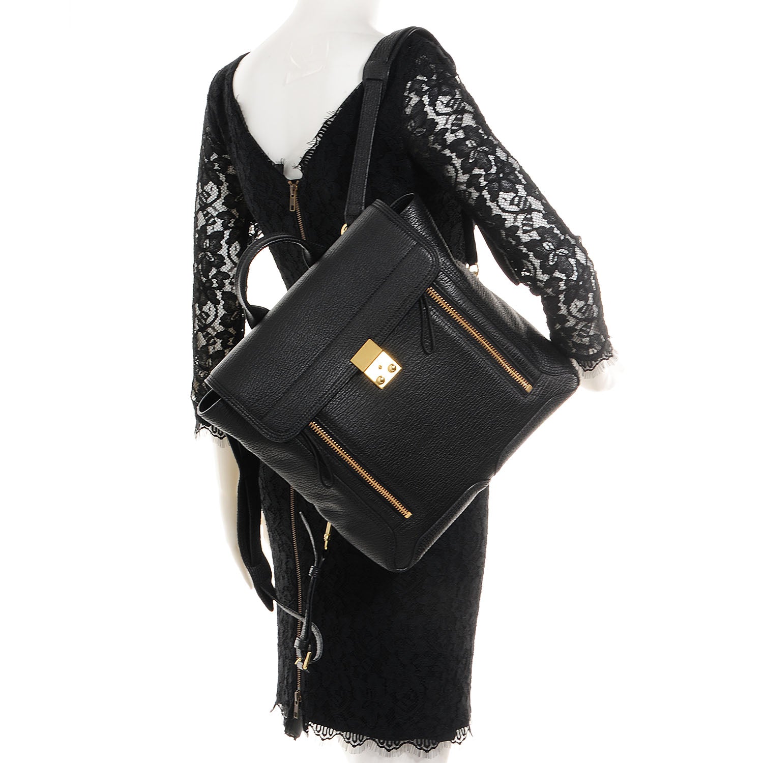 3.1 Phillip Lim 3.1 Leather Pashli Backpack Black 2 of 11