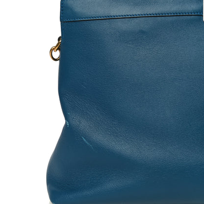 Gucci Lambskin Medium Linea Matisse Top Handle Bag Blue 10 of 14