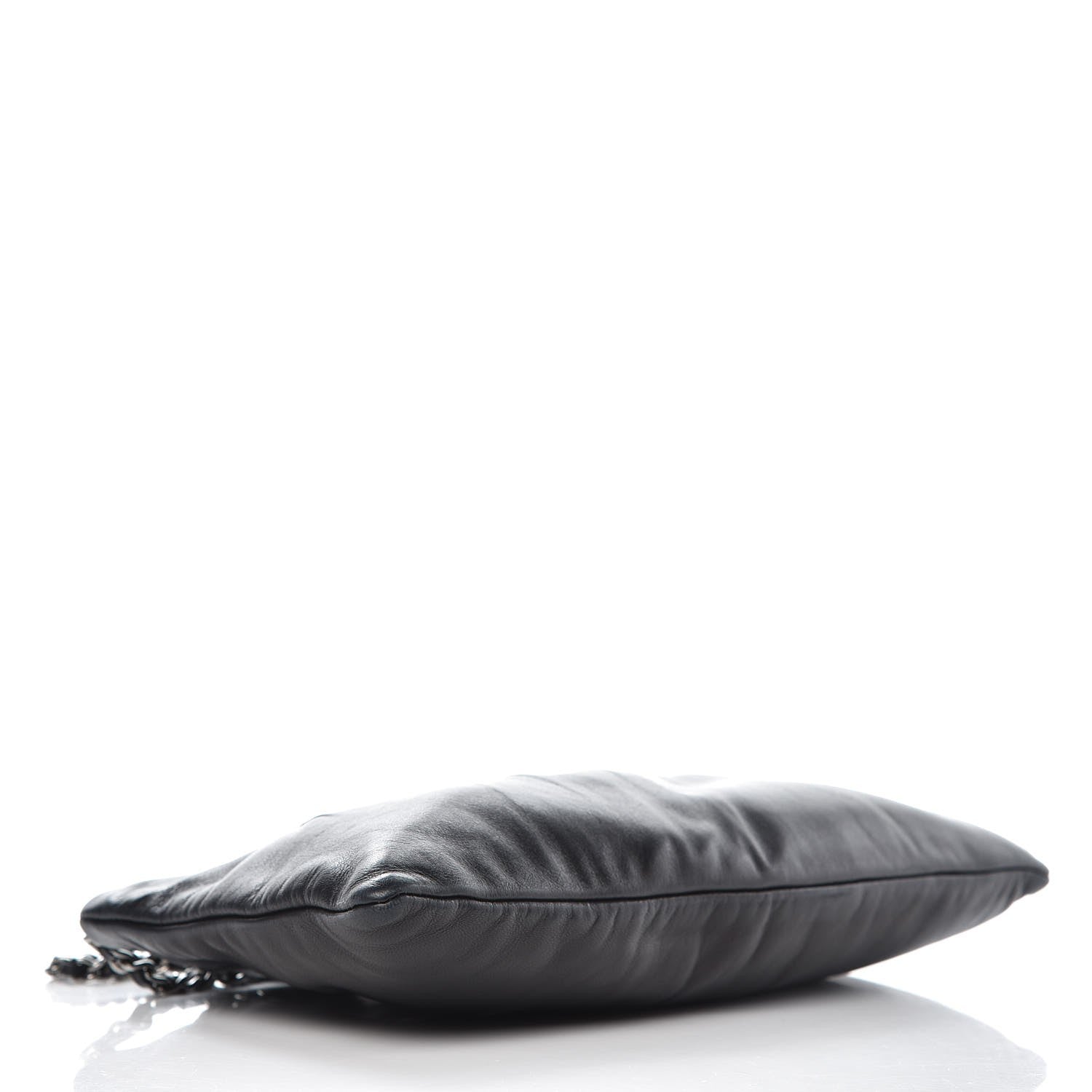 Chanel Lambskin Pleated Tassel Shoulder Bag Black 4 of 8