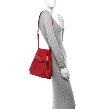 Louis Vuitton Epi Sac D'epaule Castillan Red 2 of 10