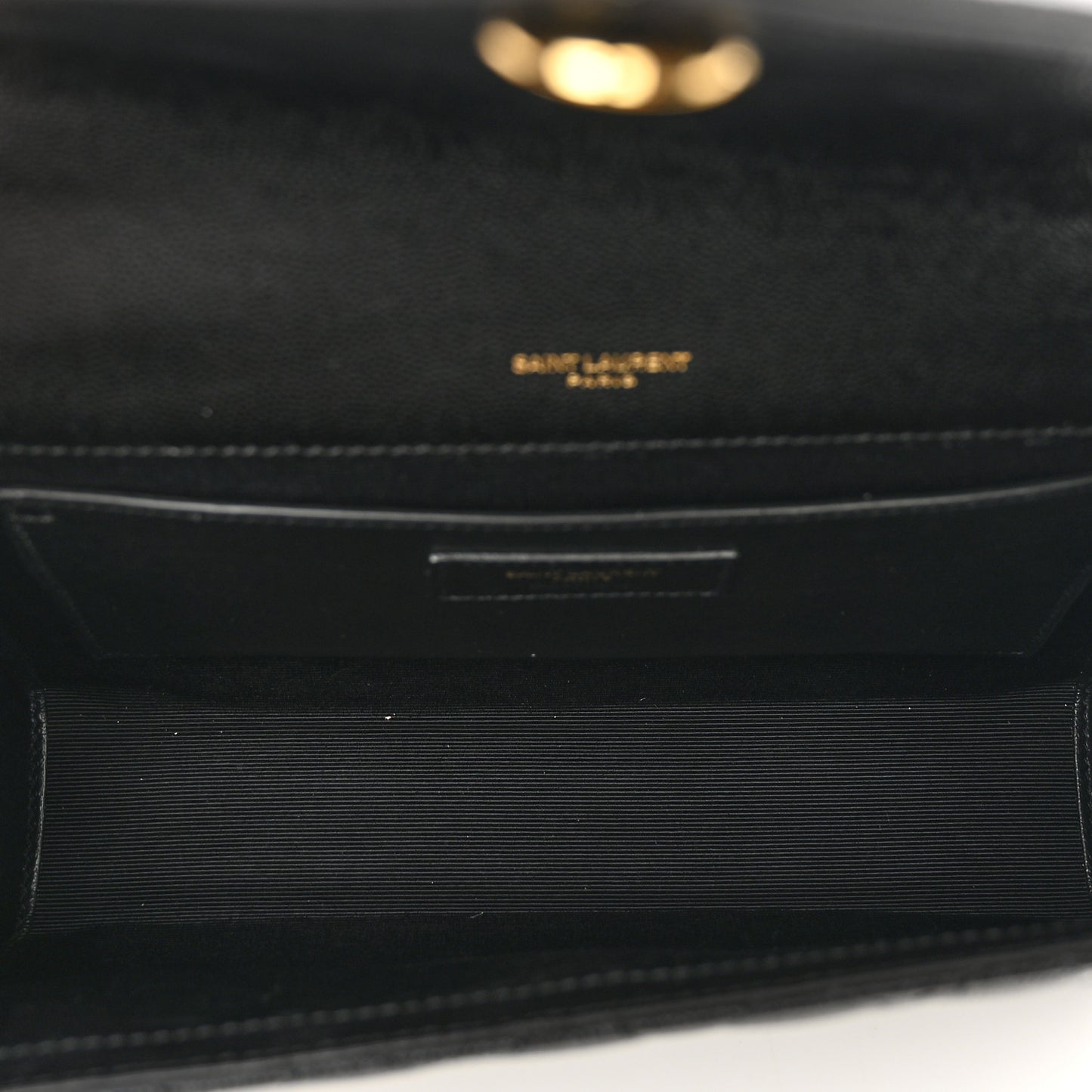 Grain De Poudre Textured Mixed Matelasse Triquilt Medium Monogram Satchel Black