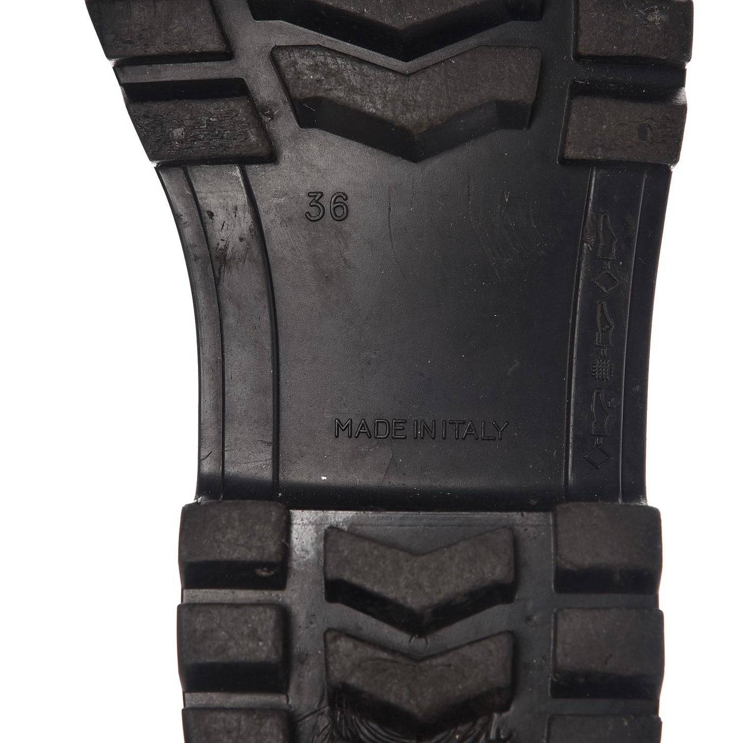Rubber Nova Check Rain Boots 36 Black
