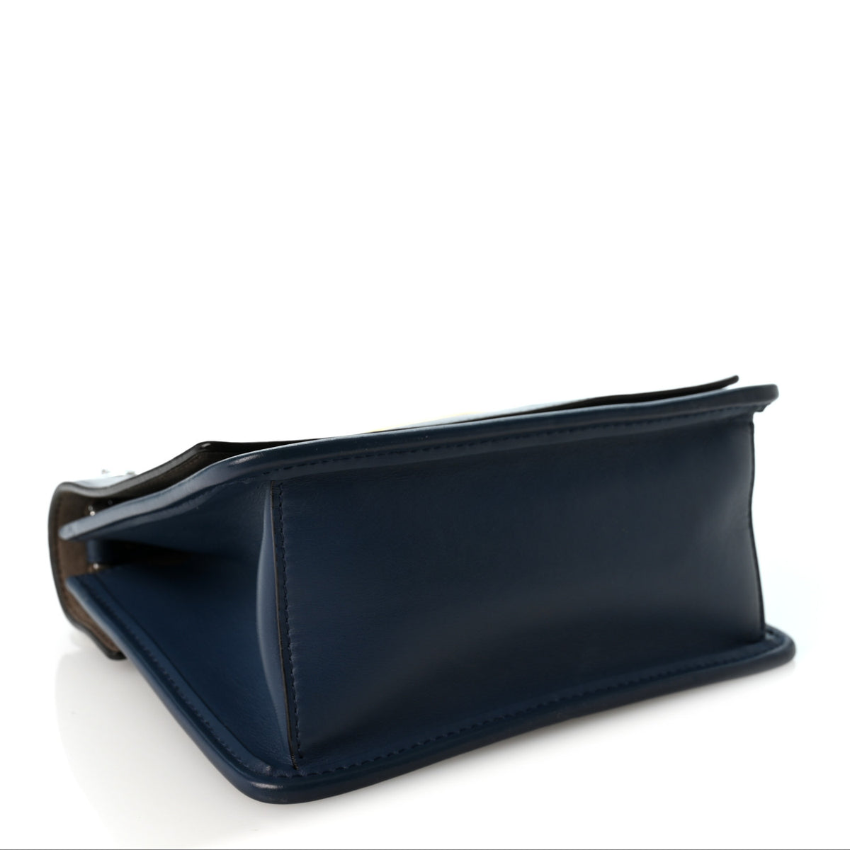 Fendi Vitello Century Opaco F is Fendi Small Kan I Shoulder Bag Blu Scuro 4 of 12