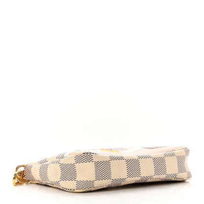Louis Vuitton Damier Azur 2018 Christmas Animation Mini Pochette Accessories 4 of 7