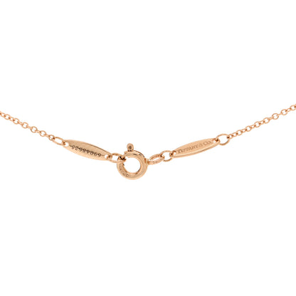 Tiffany 18K Rose Gold Diamond .25ct Elsa Peretti Diamonds by the Yard Pendant Necklace 4 of 6