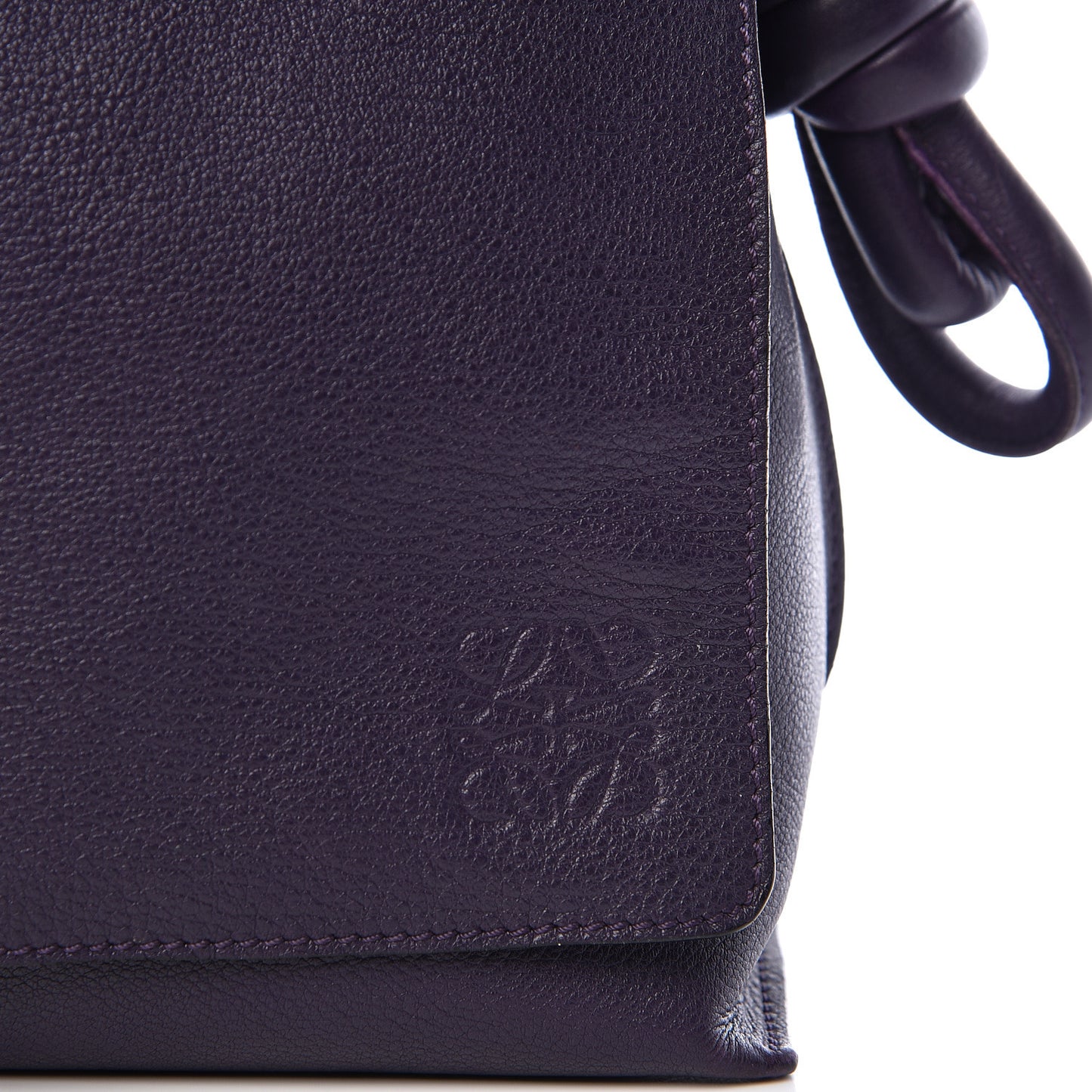 Calfskin Flamenco Knot Flap Bag Violet