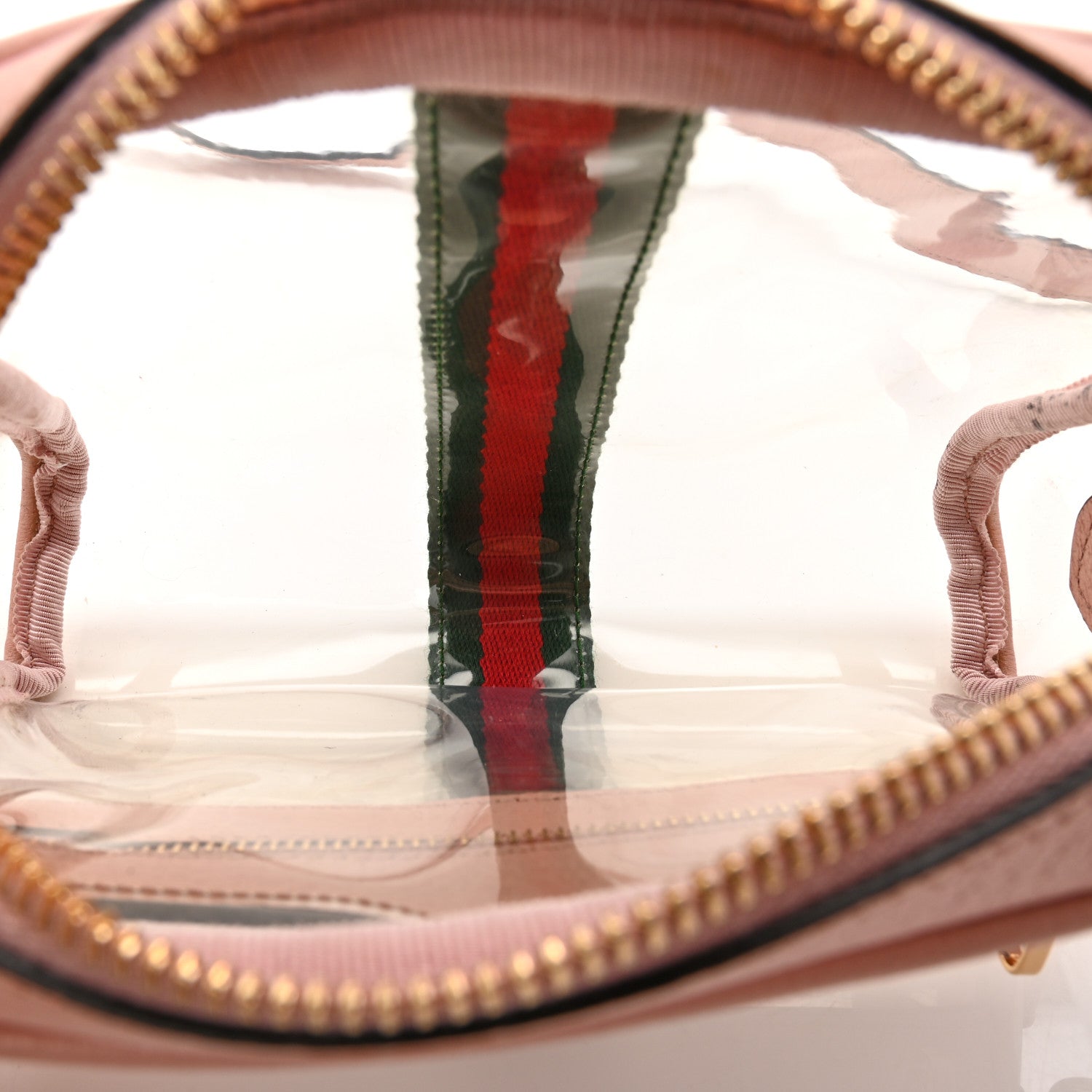 Gucci Vinyl Web Mini Ophidia Transparent Shoulder Bag Perfect Pink 13 of 28