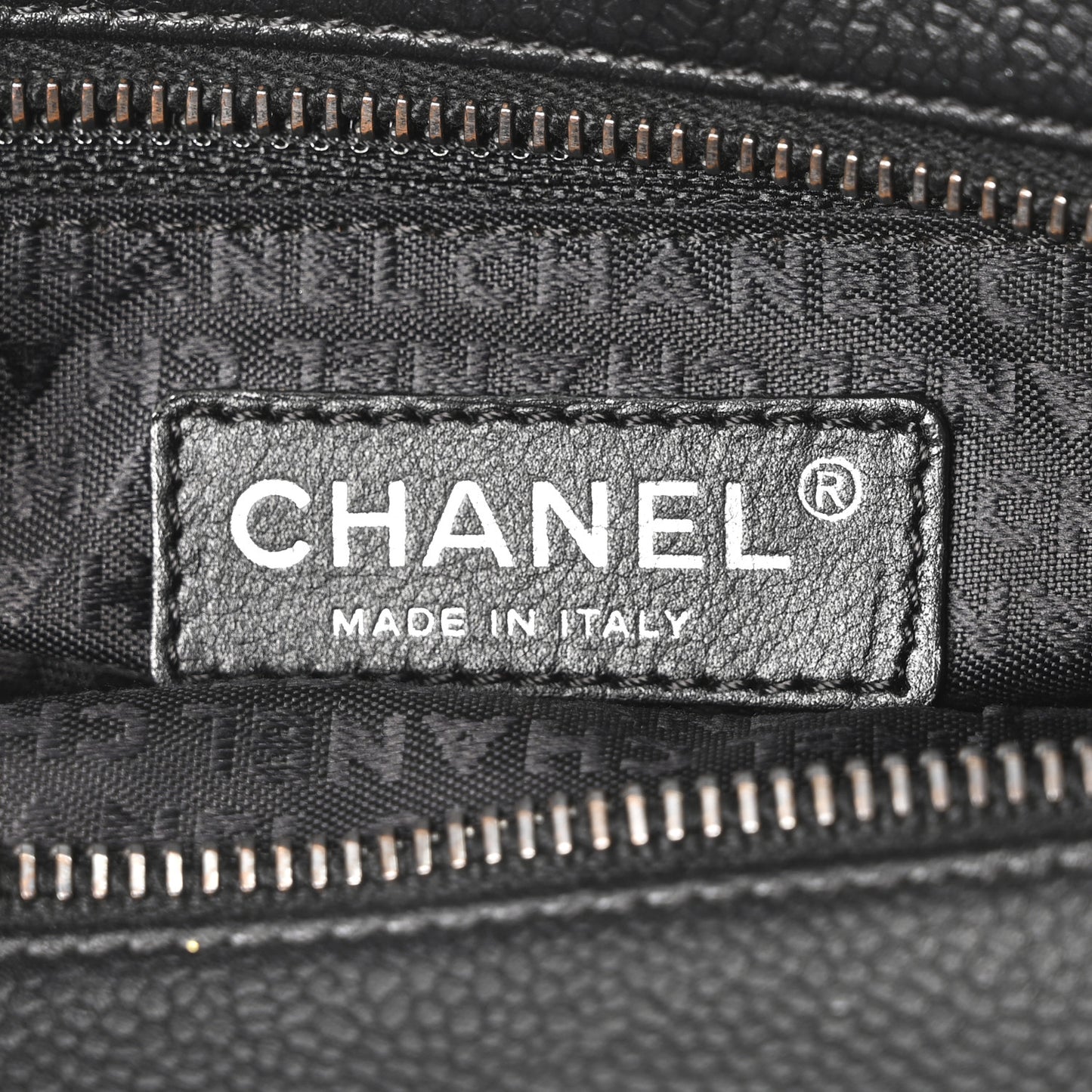 Caviar Square Stitched Tote Black