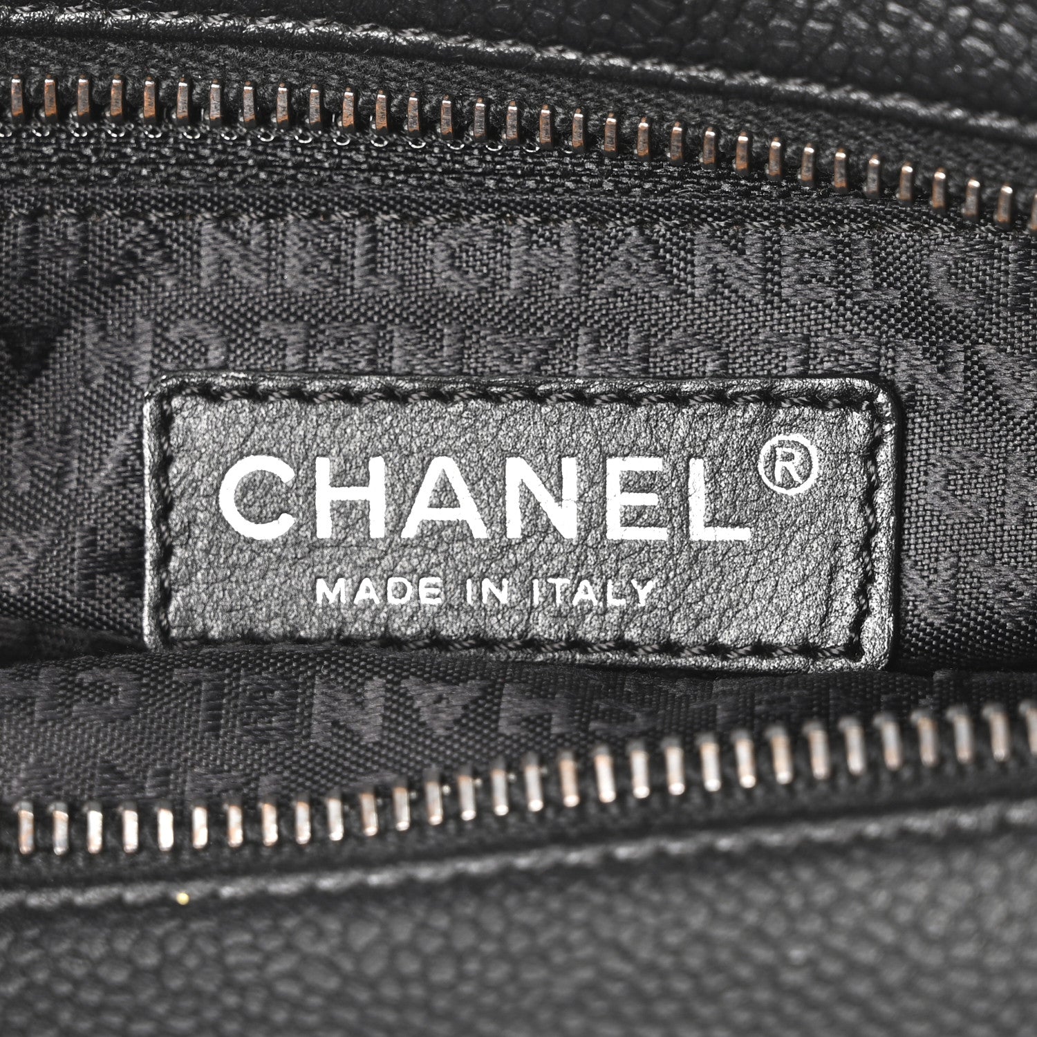 Chanel Caviar Square Stitched Tote Black 6 of 10