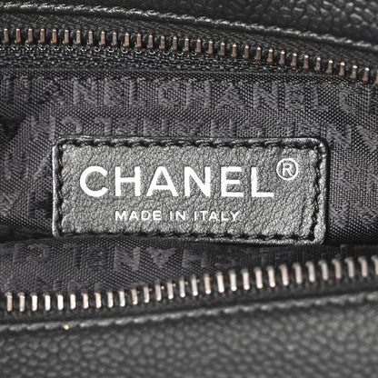 Chanel Caviar Square Stitched Tote Black 6 of 10