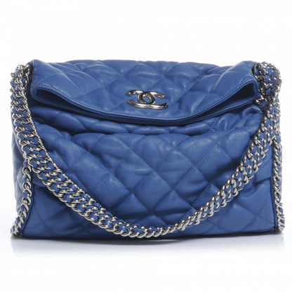 Chanel Lambskin Chain Around Hobo Royal Blue 1 of 7