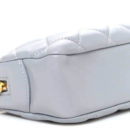 Chanel Lambskin Quilted Mini Camera Case  Grey 9 of 10