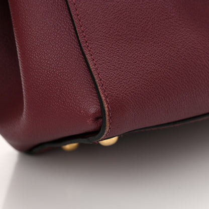 Burberry Soft Grain Medium Buckle Tote Dark Plum 25 of 25