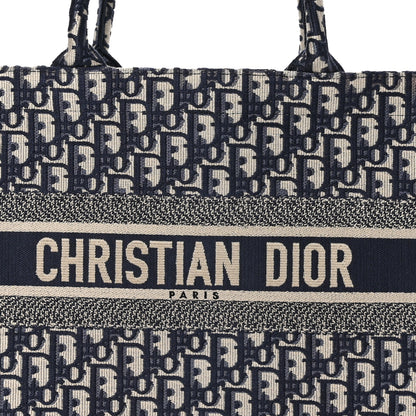 Christian Dior Oblique Medium Book Tote Blue Multicolor 8 of 11