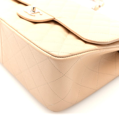 Chanel Caviar Quilted Jumbo Double Flap Beige 10 of 10