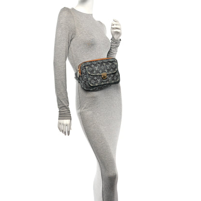 Louis Vuitton Monogram Denim Bum Bag Blue 2 of 9