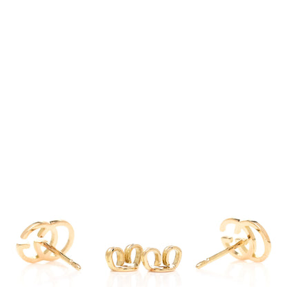 Gucci 18K Yellow Gold GG Tissue Stud Earrings 6 of 6