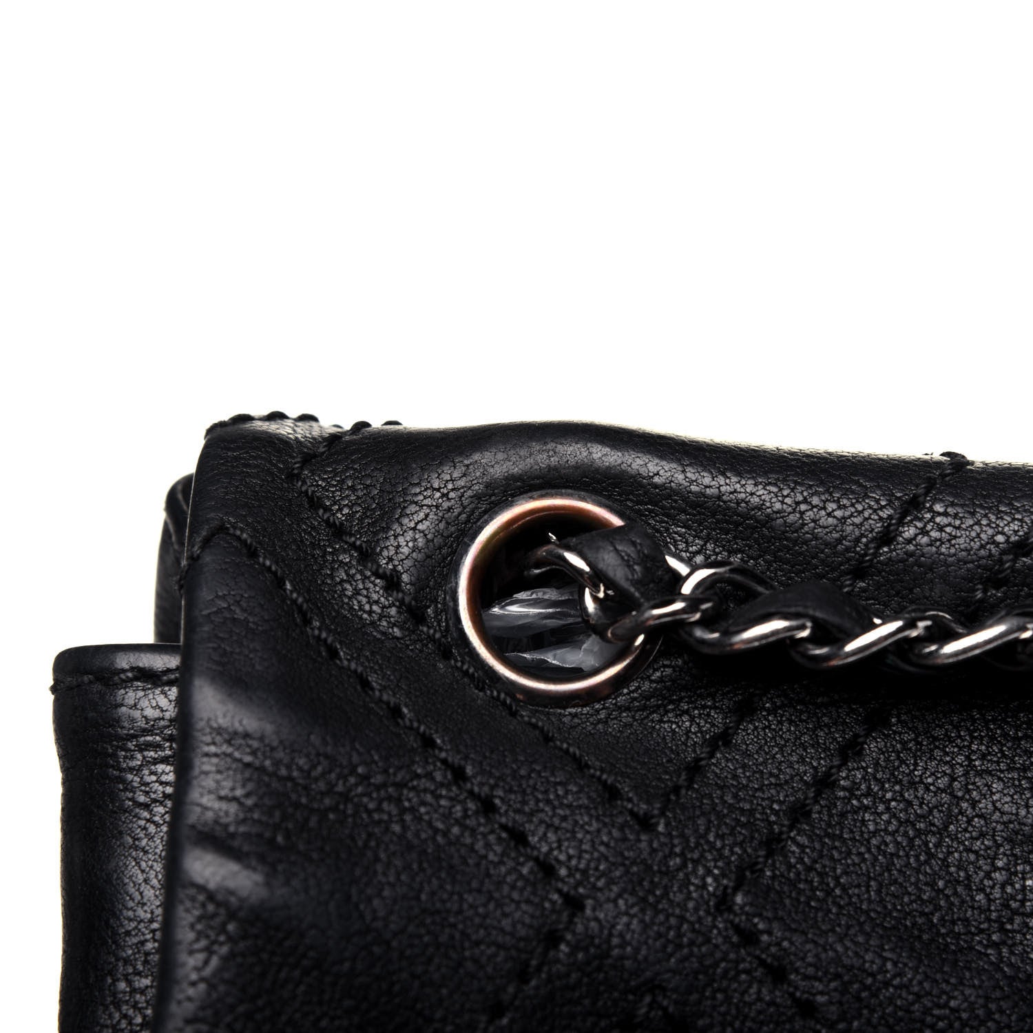 Chanel Calfskin Diamond Stitch Large Messenger Black 21 of 26