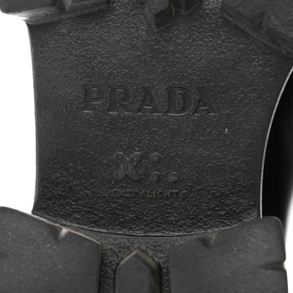 Prada Spazzolato Rois Monolith 55mm Derby Loafers 39 Black 8 of 11