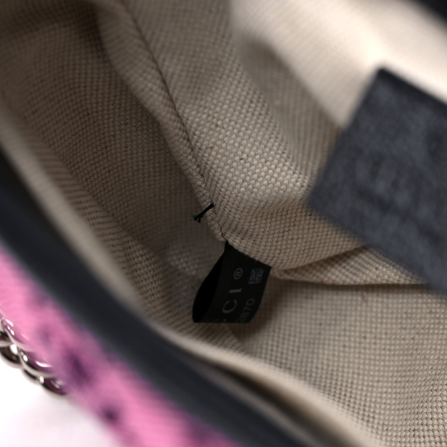 Monogram Multicolor Matelasse Diagonal Mini GG Marmont Top Handle Shoulder Bag Pink Blue