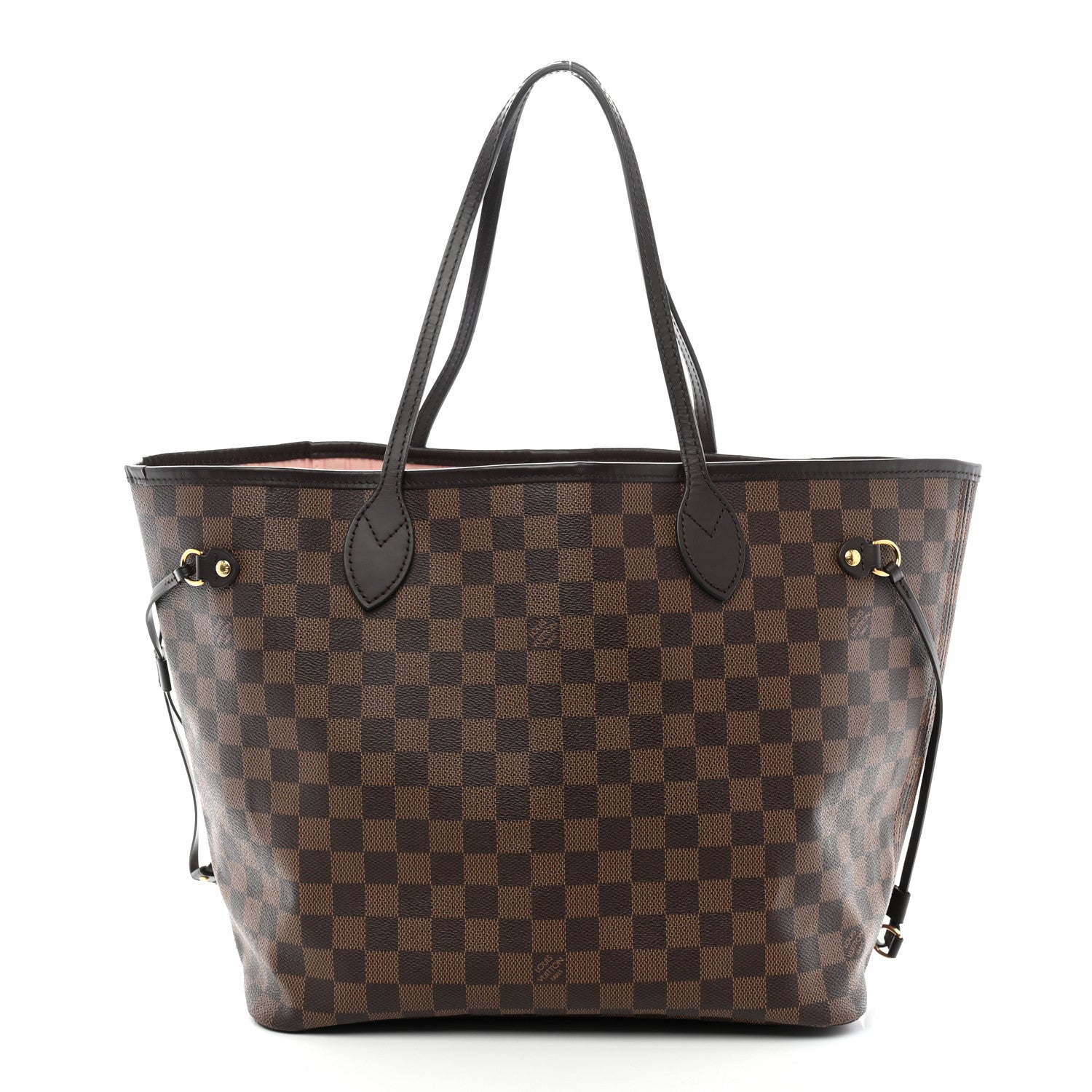Louis Vuitton Damier Ebene Neo Neverfull MM Rose Ballerine 1 of 13