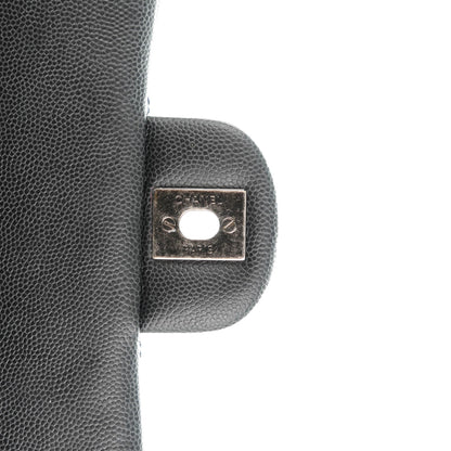 Chanel Washed Caviar Quilted Mini Rectangular Flap Charcoal 6 of 8