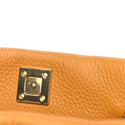 Mulberry Heavy Grain Small Iris Tote Deep Amber 8 of 8