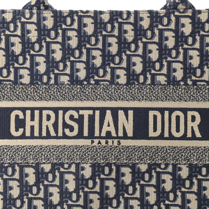 Christian Dior Oblique Medium Book Tote Blue Multicolor 12 of 12