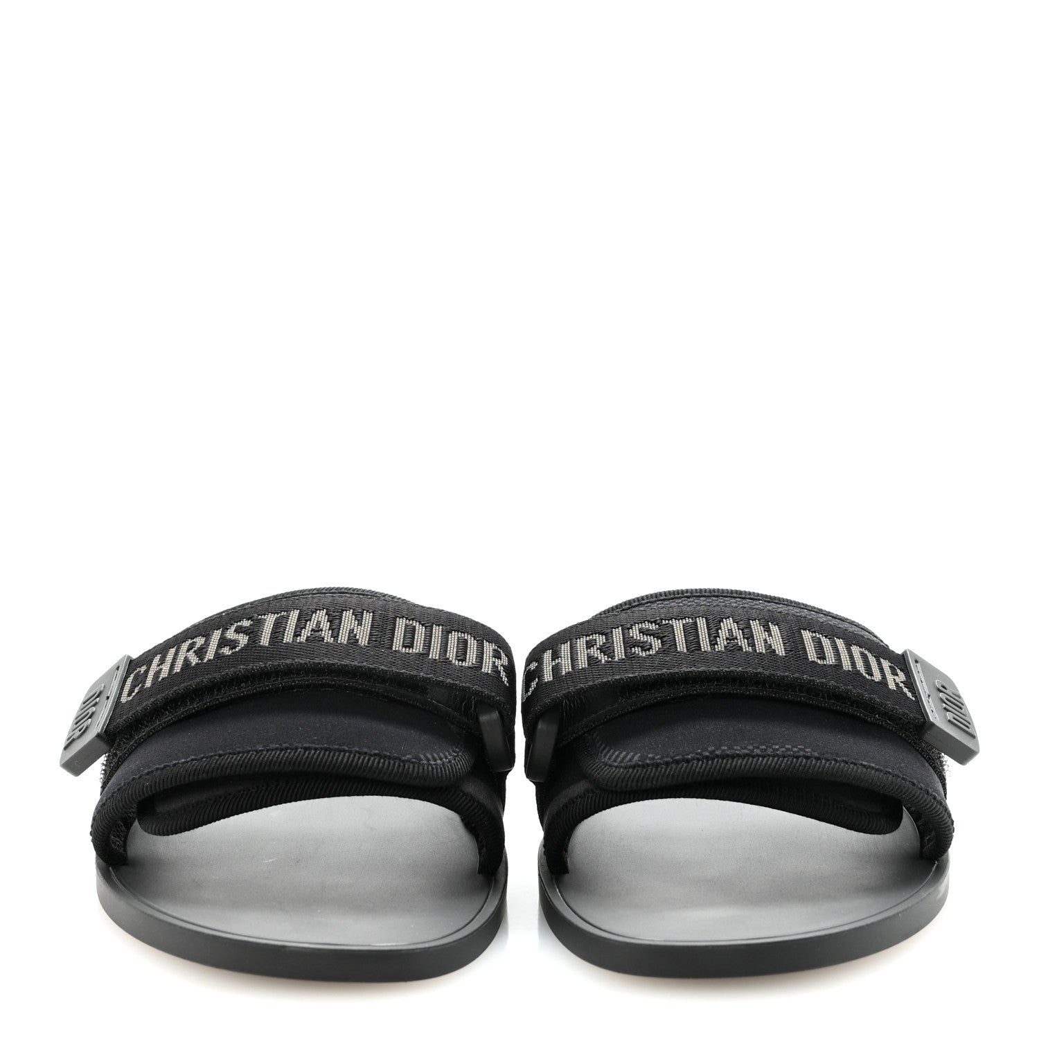 Christian Dior Technical Stretch Fabric Camouflage Dio(r)evolution Slide Sandals 37 Black Military 3 of 9