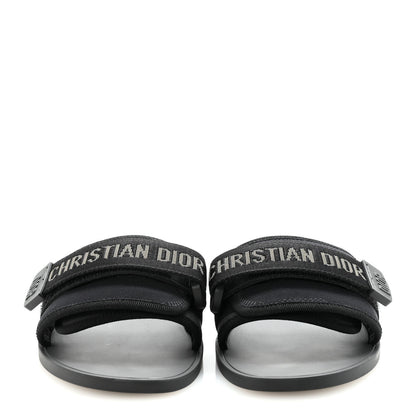 Christian Dior Technical Stretch Fabric Camouflage Dio(r)evolution Slide Sandals 37 Black Military 3 of 9