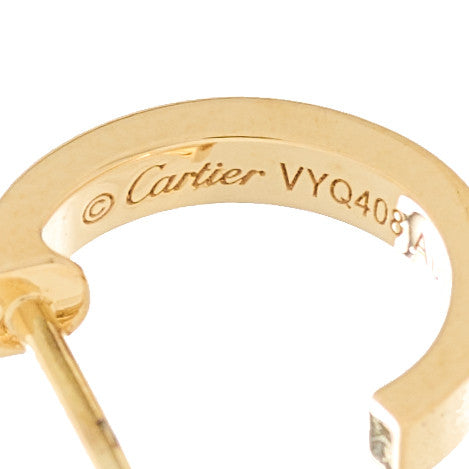 Cartier 18K Yellow Gold Small LOVE Hoop Earrings 5 of 6