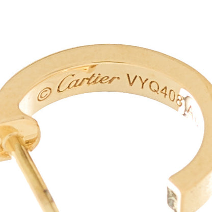 Cartier 18K Yellow Gold Small LOVE Hoop Earrings 5 of 6