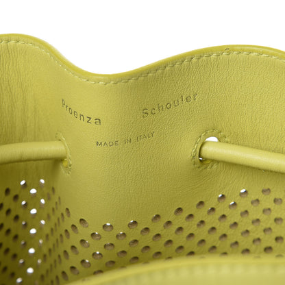 Proenza Schouler Calfskin Perforated Medium Bucket Bag Sulphur 6 of 9