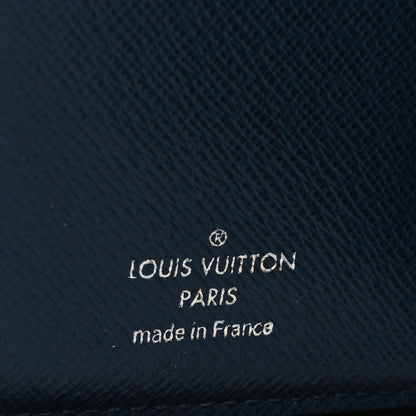 Louis Vuitton Taiga Vertical Zippy Wallet Navy 6 of 7