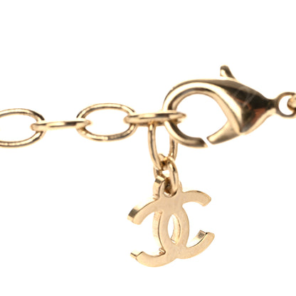 Chanel Crystal Chain CC Link Choker Gold Ruthenium 6 of 7